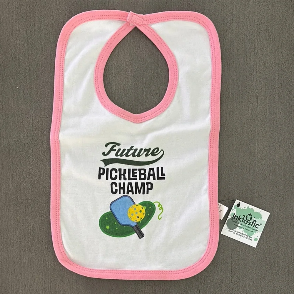 Future Pickleball Champ Baby Bib